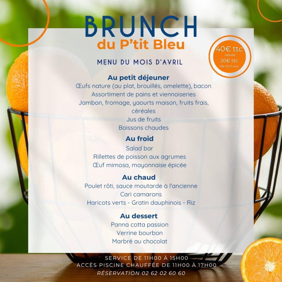 En avril, venez bruncher !