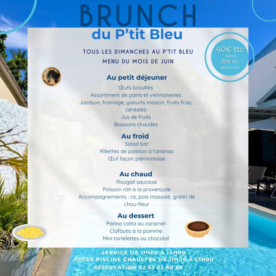 Un avant goût des vacances avec notre brunch de Juin